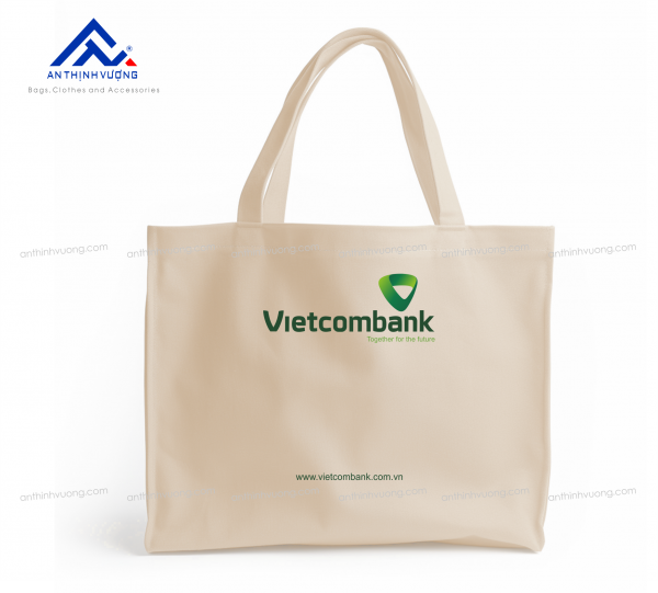 Túi vải bố in logo VIETCOMBANK